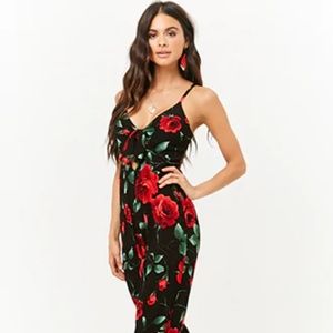 Forever 21 rose jumpsuit